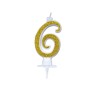 CANDELE CM 7 ORO GLITTER N6