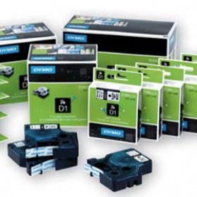 NASTRI X ETICHETTE 12MMX7MT DYMO NERI/BIAN. PZ 1