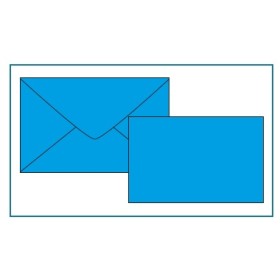 BIGLIETTI E BUSTE F.9 COL FORTI AZZURRO