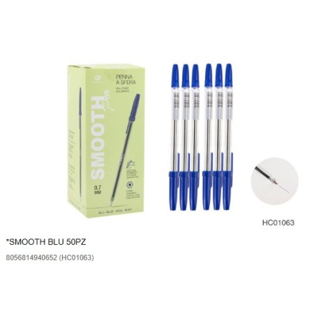 BIRO SMOOTH BLU PZ.50