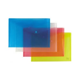 BUSTE CON BOTTONE A4 COL ASS.