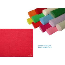 CARTA CRESPATA 40 GR ROSSO 312
