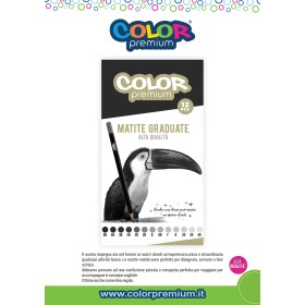 MATITE GRADUATE IN SCATOLA DI LATTA COLOR PREMIUM