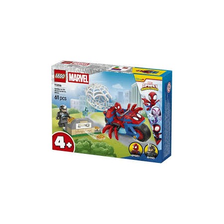 11206 LEGO SPIDEY SULLA MOTO CONTRO RHINO