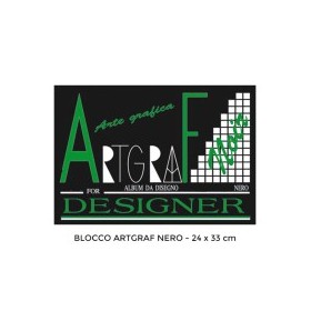 BLOCCHI ARTGRAF F4 24X33  240GR NERO FG.15