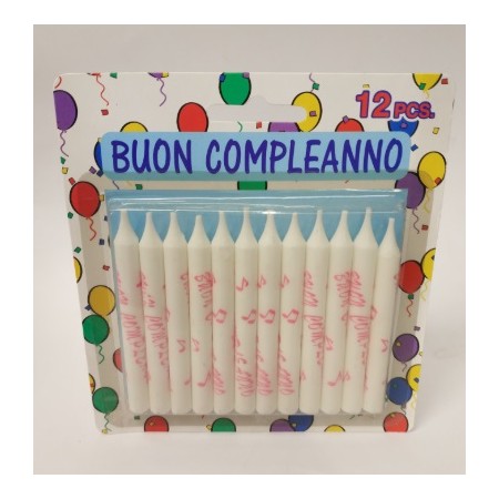 CANDELE BUON COMPLEANNO ROSA