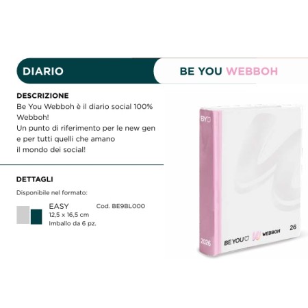 AGENDA POKET WEBBOH EASY BE YOU 2026