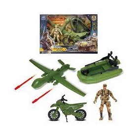 PLAYSET MILITARI ASS. C/MEZZI
