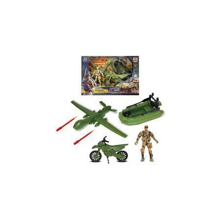 PLAYSET MILITARI ASS. C/MEZZI