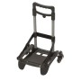 TROLLEY PORTAZAINO 3 RUOTE NERO