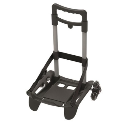 TROLLEY PORTAZAINO 3 RUOTE NERO