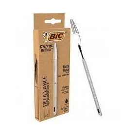 BIRO BIC CRISTAL RE'NEW NERE