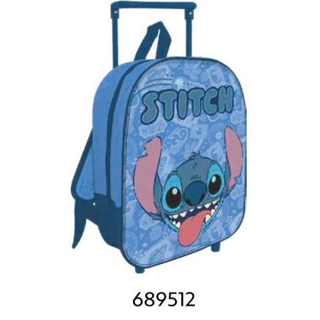 ZAINI TROLLEY ASILO STITCH BLU
