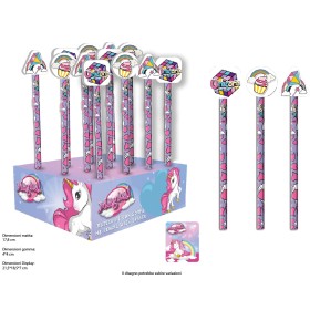 MATITE CON GOMMA UNICORNO PZ.24