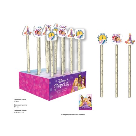 MATITE CON GOMMA PRINCIPESSE PZ.24