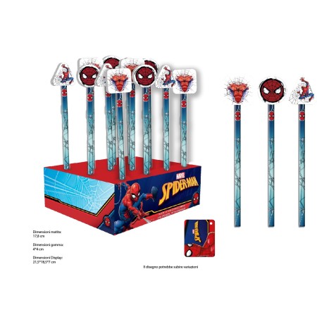 MATITE CON GOMMA SPIDERMAN PZ.24