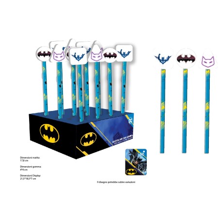 MATITE CON GOMMA BATMAN PZ.24