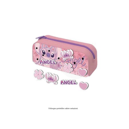 ASTUCCI DI SILICONE CON 4 PATCH STITCH ROSA