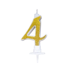 CANDELE CM 7 ORO GLITTER N4