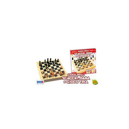 SCACCHI DAMA TRIA LEGNO 29*29