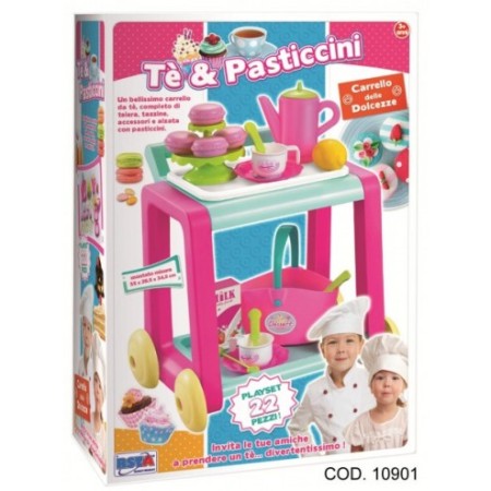 CARRELLO TE E PASTICCINI PZ.22