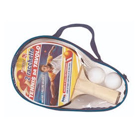 SET RACCHETTE PING PONG IN BORSA CON 2 PALLINE
