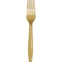 FORCHETTE IN PLASTICA ORO PZ.24