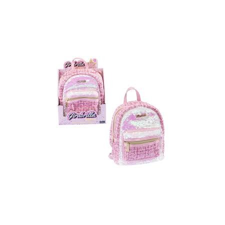 ZAINETTO GIRABRILLA TWEED BACKPACK