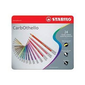 CARBOTELLI X 24 SCATOLA IN METALLO STABILO