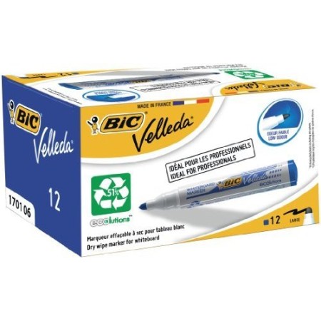 PENNARELLI BIC VELLEDA PUNTA.TONDA BLU