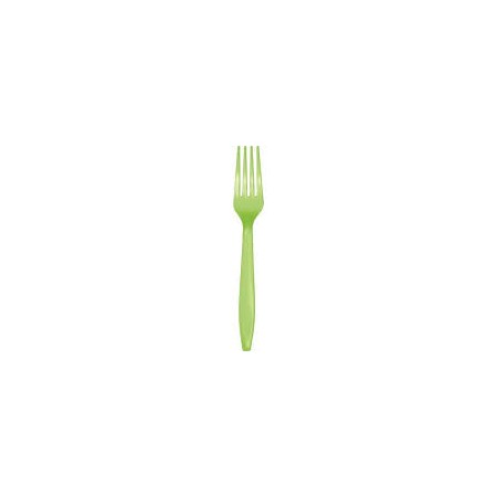 FORCHETTE IN PLASTICA VERDE CHIARO PZ.24