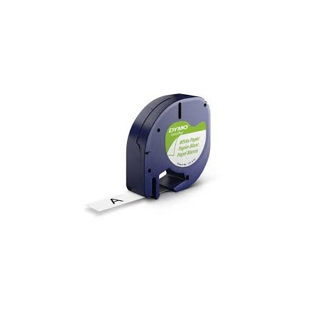 NASTRI X ETICHETTE CARTA 12MMX4MT DYMO BIAN. PZ 1