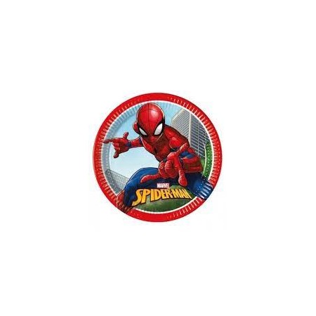PIATTO 23 CM 8 PZ * SPIDERMAN