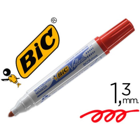 PENNARELLI BIC VELLEDA PUNTA TONDA ROSSI