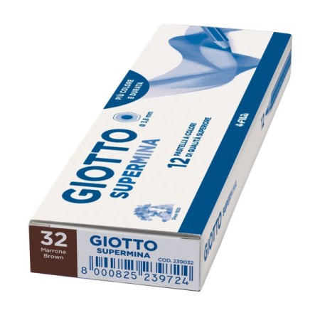 PASTELLI GIOTTO SUPERMINA SING. COLORE MARRONE
