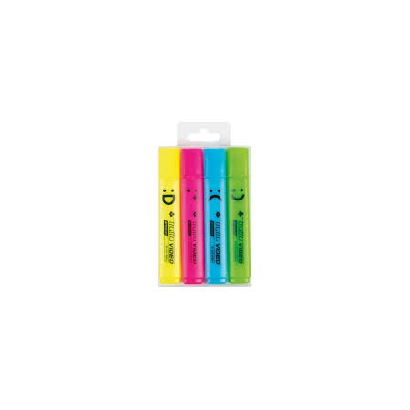 ASTUCCIO 4 EVIDENZIATORI TRATTO VIDEO EMOTION