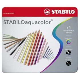 PASTELLI ACQUERELLABILI  X24 IN SCAT. MET. STABILO