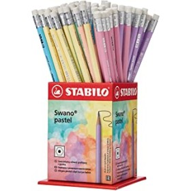 ESP. MATITE STABILO HB FUSTO COLOR PASTEL 72 PZ.