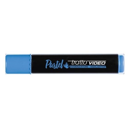 EVIDENZIATORI TRATTO PASTEL AZZURRO