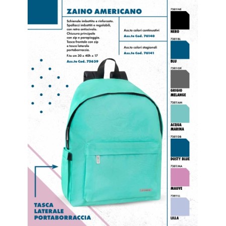 ZAINI AMERICANI UNICA TINTA DUSTY BLUE 2026