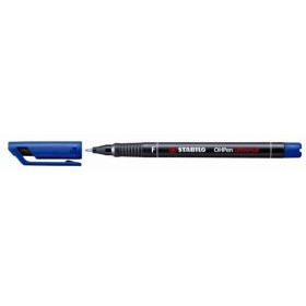 PENNARELLI OHP PEN STABILO BLU P. FINE PZ 10