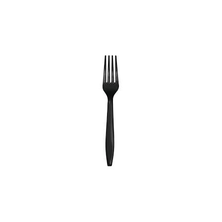 FORCHETTE IN PLASTICA NERE PZ.24