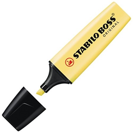 EVIDENZIATORI STABILO BOSS PASTEL GIALLO