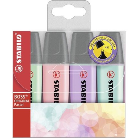 EVIDENZIATORI STABILO BOSS 4 COLORI