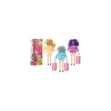 FASHION DOLL C/PELLICCIA E ACCESSORI