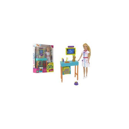 FASHION DOLL VETERINARIA C/CANE E ACCESSORI