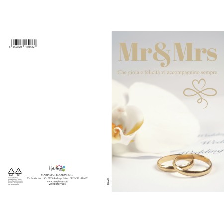 BIGLIETTI MARPIMAR P/TA SOLDI MATRIMONIO