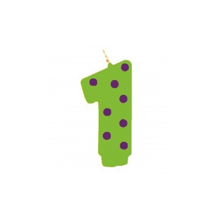CANDELE POIS VERDE N.1