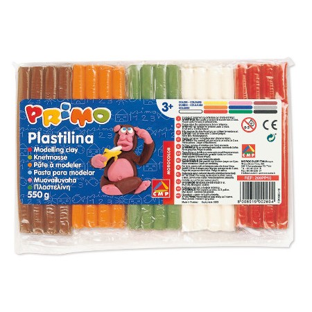 PLASTILINE CONF.10 PAN. X 55 GR. COL. ASS. CMP