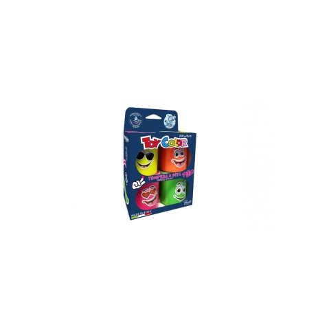 COLORI A DITA FLUO TOY COLOR 80ML X 4